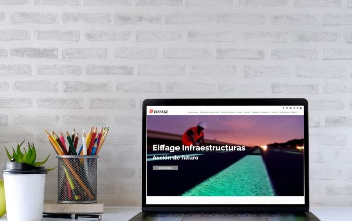 Mockup website Eiffage Infraestructuras